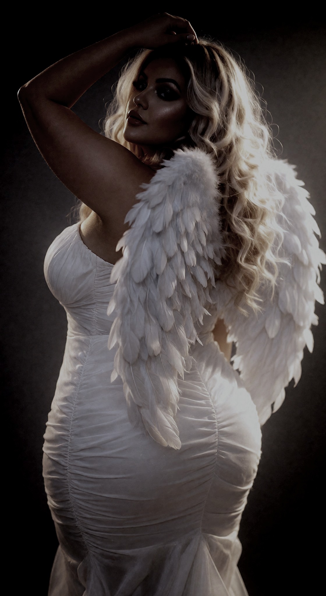 Angel silhouette placeholder image for recorded subscriber videos
